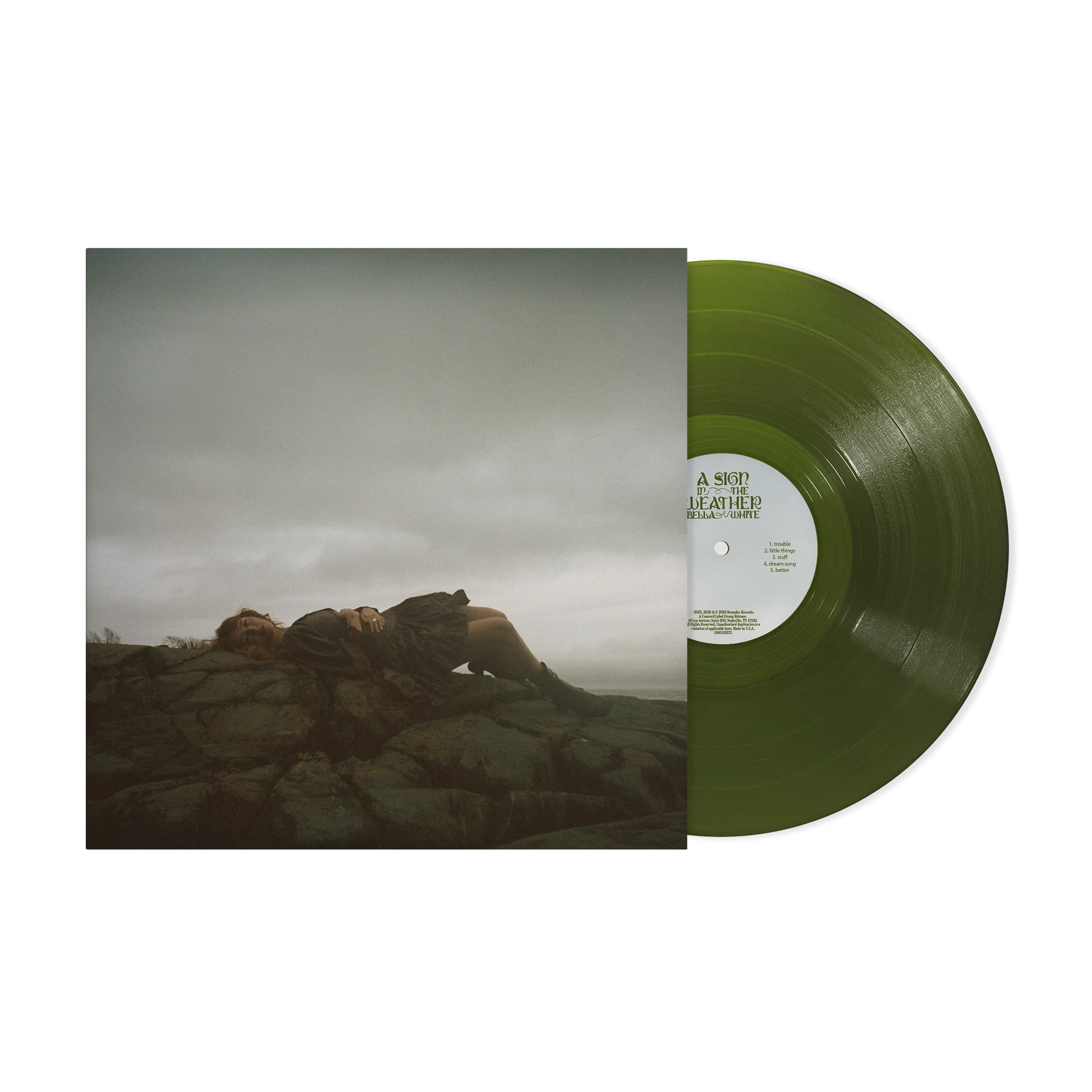 A Sign In The Weather Translucent Forest Green Vinyl + Signed Print + Tee - Image 2