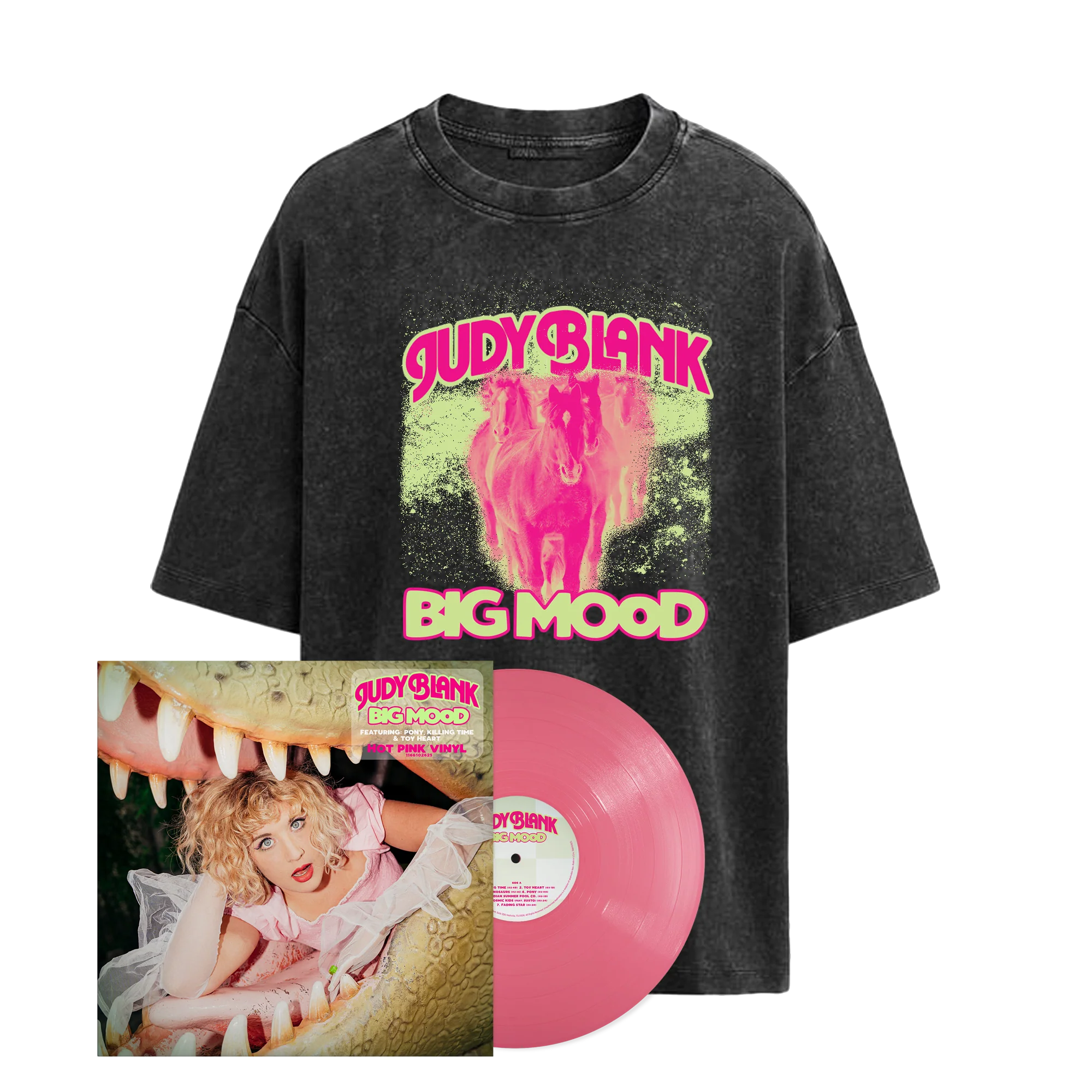 BIG MOOD Opaque Hot Pink Vinyl + Pony Tee