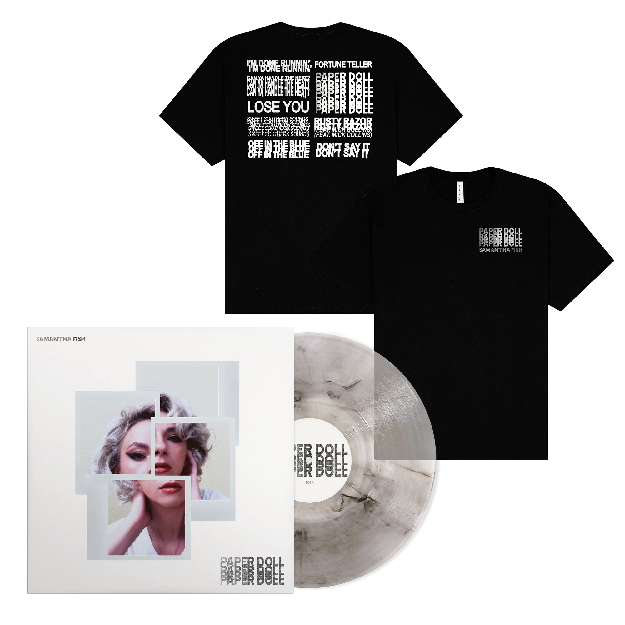 Paper Doll Clear Smoke Vinyl + Tee