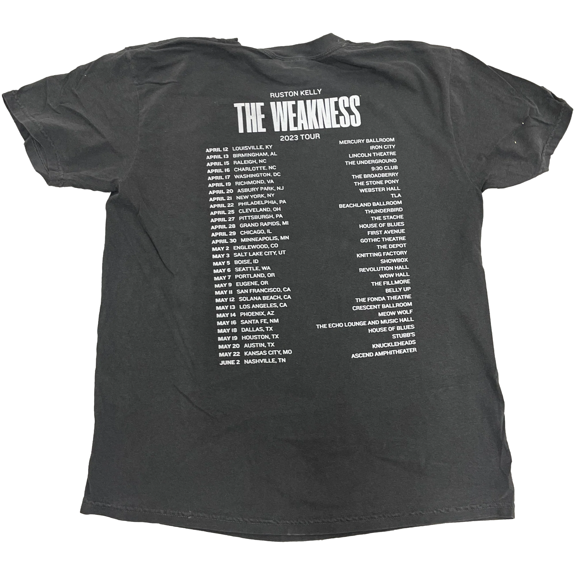 The Weakness Tour - Tee - Image 2