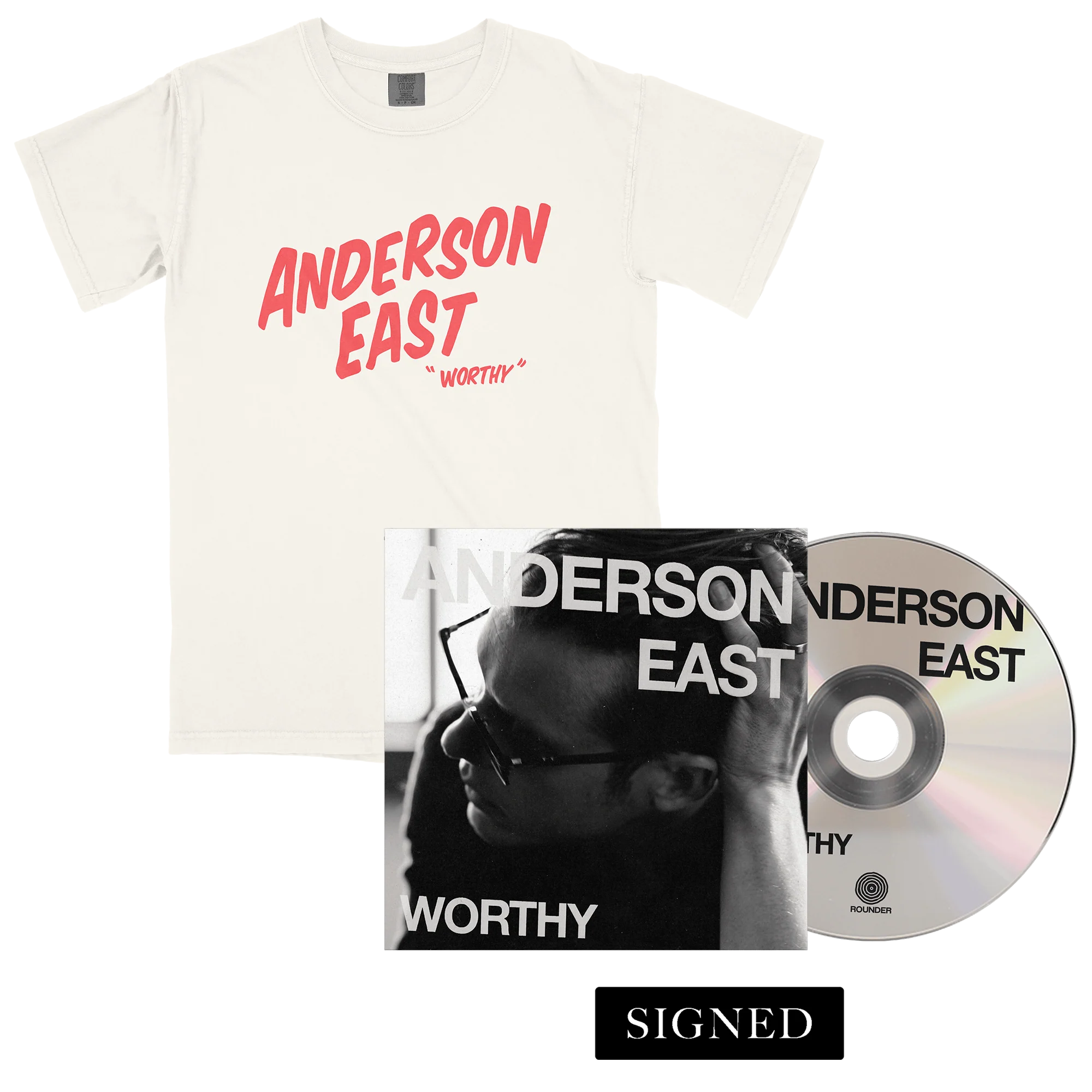 Worthy CD + Tee + Signed Print